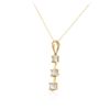 Image 3 : 14KT Yellow Gold 0.86ctw Diamond Pendant With Chain