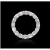 Image 2 : 14KT White Gold 4.37ctw Diamond Ring