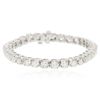 Image 1 : 14KT White Gold 7.03ctw Diamond Tennis  Bracelet