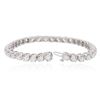 Image 3 : 14KT White Gold 7.03ctw Diamond Tennis  Bracelet