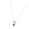 Image 3 : 14KT White Gold 1.08ct Tanzanite and Diamond Pendant With Chain