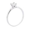 Image 3 : 14KT White Gold 0.40ct Princess Cut Diamond Solitaire Ring
