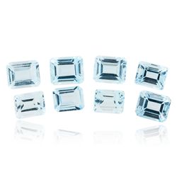 39.22ctw. Emerald Cut Blue Topaz Parcel