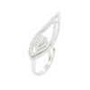 Image 3 : 14KT White Gold 0.98ctw Diamond Ring