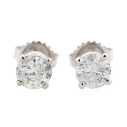 14KT White Gold 1.35ctw Diamond Stud Earrings