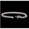 Image 3 : 14KT White Gold 3.02ctw Diamond Tennis  Bracelet