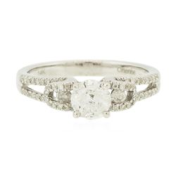 14KT White Gold 1.02ctw Diamond Ring