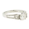 Image 2 : 14KT White Gold 1.02ctw Diamond Ring
