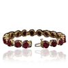 Image 3 : 14KT Yellow Gold 18.54ctw Ruby and Diamond Bracelet