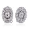 Image 1 : 14KT White Gold 1.06ctw Diamond Earrings