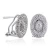 Image 2 : 14KT White Gold 1.06ctw Diamond Earrings