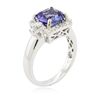 Image 3 : 14KT White Gold 2.17ct Tanzanite and Diamond Ring