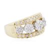 Image 2 : 14KT Two-Tone Gold 1.00ctw Diamond Ring