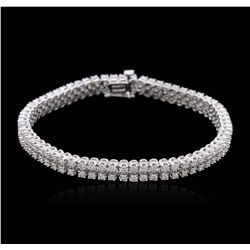 14KT White Gold 3.10ctw Diamond Bracelet