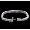 Image 3 : 14KT White Gold 3.10ctw Diamond Bracelet