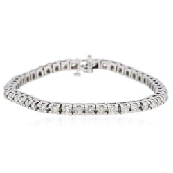 14KT White Gold 4.10ctw Diamond Tennis  Bracelet