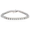 Image 1 : 14KT White Gold 4.10ctw Diamond Tennis  Bracelet