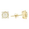 Image 2 : 14KT Yellow Gold 1.62ctw Diamond Earrings