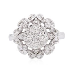 14KT White Gold 0.84ctw Diamond Ring