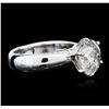 Image 2 : 14KT White Gold 3.02ct Brilliant Cut Diamond Solitaire Ring