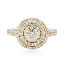 14KT Yellow Gold 1.37ctw Diamond Ring