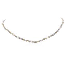 14KT White Gold 52.46ctw Rough Diamond Necklace