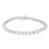 Image 1 : 14KT White Gold 5.18ctw Diamond Tennis Bracelet