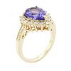 Image 3 : 14KT Yellow Gold 2.86ct Tanzanite and Diamond Ring