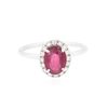 Image 1 : 14KT White Gold 1.65ct Ruby and Diamond Ring