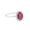 Image 2 : 14KT White Gold 1.65ct Ruby and Diamond Ring