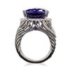 Image 3 : 18KT White Gold GIA Certified 25.57ct Tanzanite and Diamond Ring