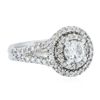 Image 2 : 14KT White Gold 1.15ctw Diamond Ring