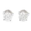 Image 1 : 14KT White Gold 1.44ctw Diamond Stud Earrings