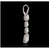 Image 4 : Platinum EGL Certified 18.17ctw Diamond Earrings
