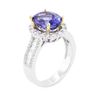Image 3 : 14KT Two-Tone Gold 3.74ct Tanzanite and Diamond Ring