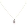 Image 1 : 10KT Yellow Gold 0.25ctw Diamond Pendant With Chain