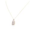 Image 3 : 10KT Yellow Gold 0.25ctw Diamond Pendant With Chain