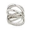 Image 1 : 14KT White Gold 1.00ctw Diamond Ring
