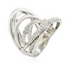 Image 3 : 14KT White Gold 1.00ctw Diamond Ring