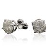 Image 2 : 14KT White Gold 2.87ctw Diamond Stud Earrings
