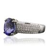 Image 2 : 14KT White Gold 2.79ct Tanzanite and Diamond Ring