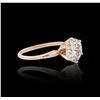 Image 2 : 14KT Rose Gold 2.03ct Diamond Solitaire Ring