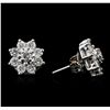 Image 2 : 14KT White Gold 1.78ctw Diamond Earrings