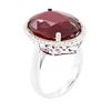 Image 3 : 14KT White Gold 15.22ct Ruby and Diamond Ring