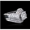 Image 2 : 14KT White Gold 2.44ctw Diamond Ring