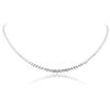 Image 1 : 18KT White Gold 9.34ctw Diamond Necklace