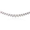 Image 2 : 18KT White Gold 9.34ctw Diamond Necklace