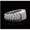 Image 2 : 14KT White Gold 0.51ctw Diamond Ring