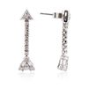 Image 2 : 14KT White Gold 0.84ctw Diamond Earrings