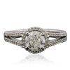Image 1 : 14KT White Gold 1.30ctw Diamond Ring